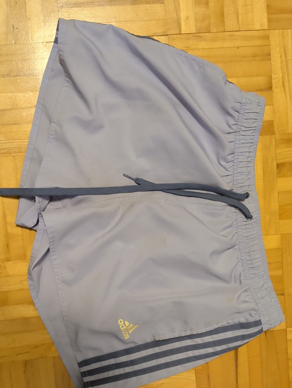 adidas Men’s Lavender Bathing suit with Dark Gray Drawstring